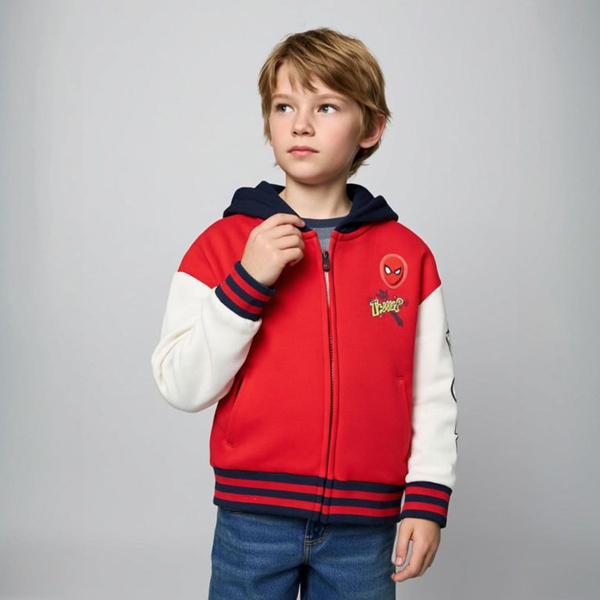 DISNEY - Saco Niño  con Estampado Con capucha Spiderman Algodón Spider-man