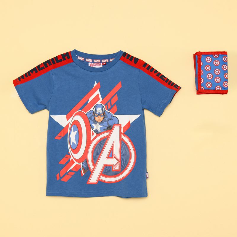 DISNEY - Camiseta Niño con Estampado  Avengers Manga corta Algodón Avengers