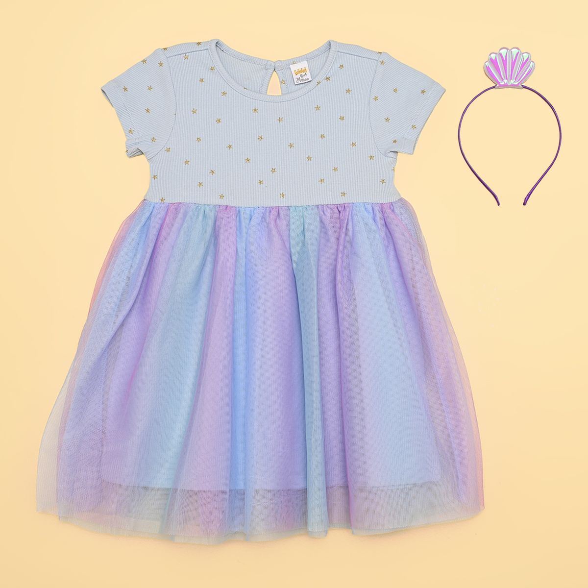 YAMP - Vestido Bebé niña Manga larga Algodón Yamp