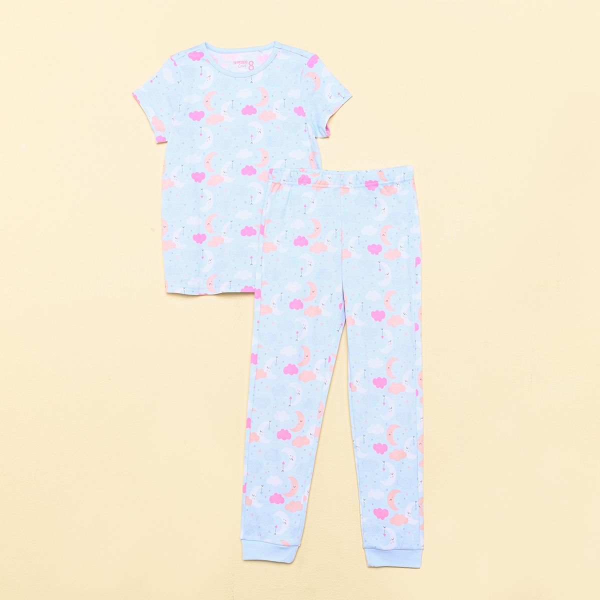 YAMP - Pijama Cintura elásticada para Niña 2 piezas Yamp