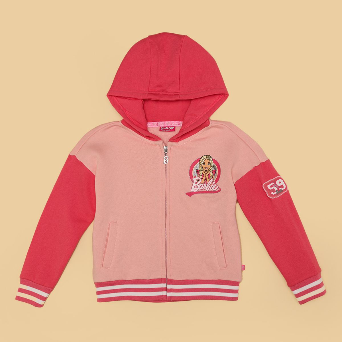 BARBIE - Saco Niña  con Estampado Con capucha Algodón Barbie