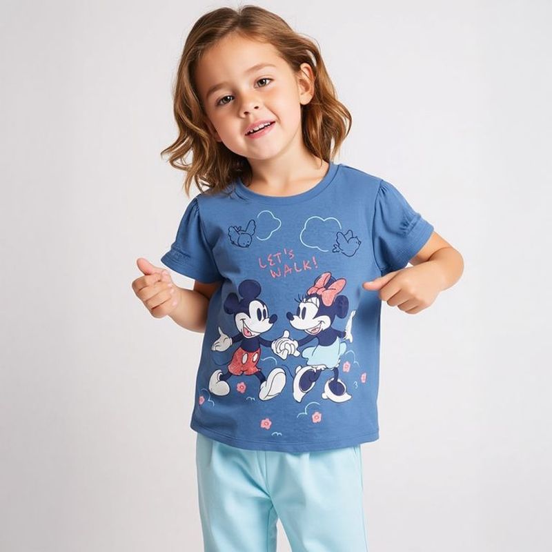 MINNIE - Camiseta Niña con Estampado Minnie Manga corta Algodón Minnie