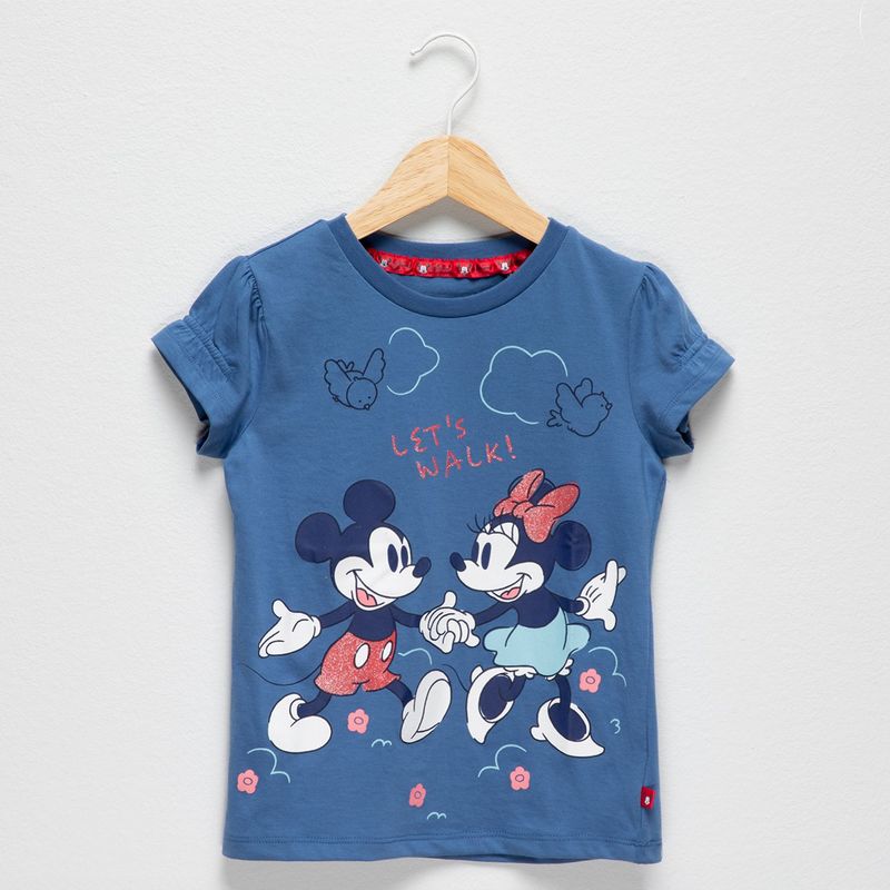 MINNIE - Camiseta Niña con Estampado Minnie Manga corta Algodón Minnie