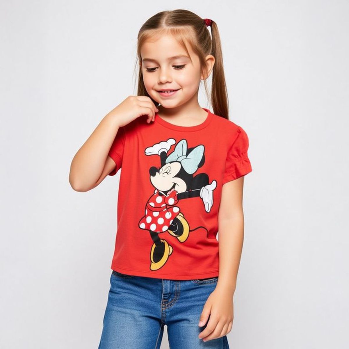 MINNIE - Camiseta Niña con Estampado Minnie Manga corta Algodón Minnie