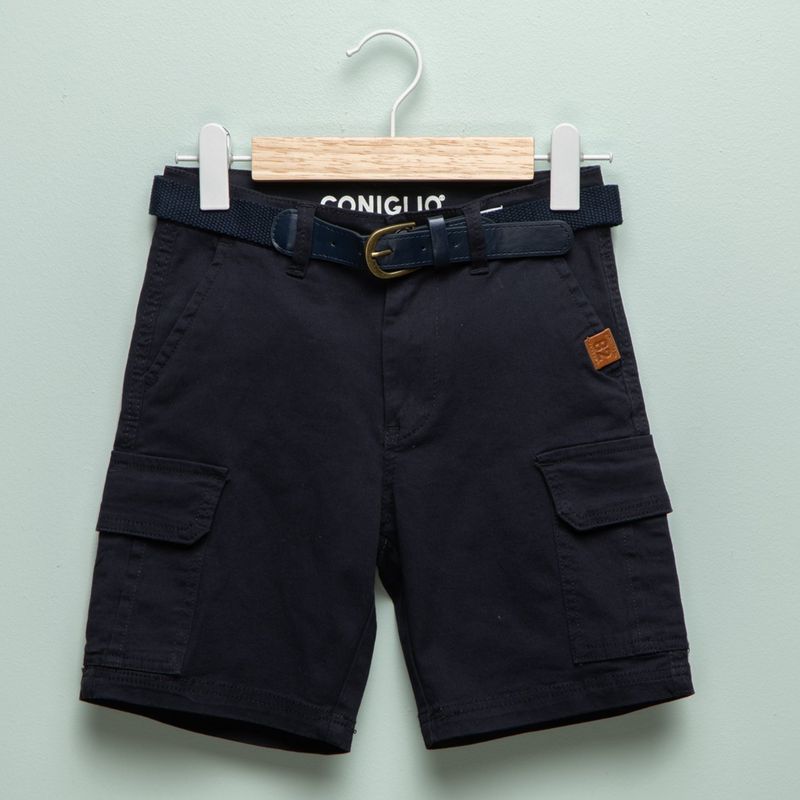CONIGLIO - Bermuda Niño Con cinturón  Algodón Coniglio