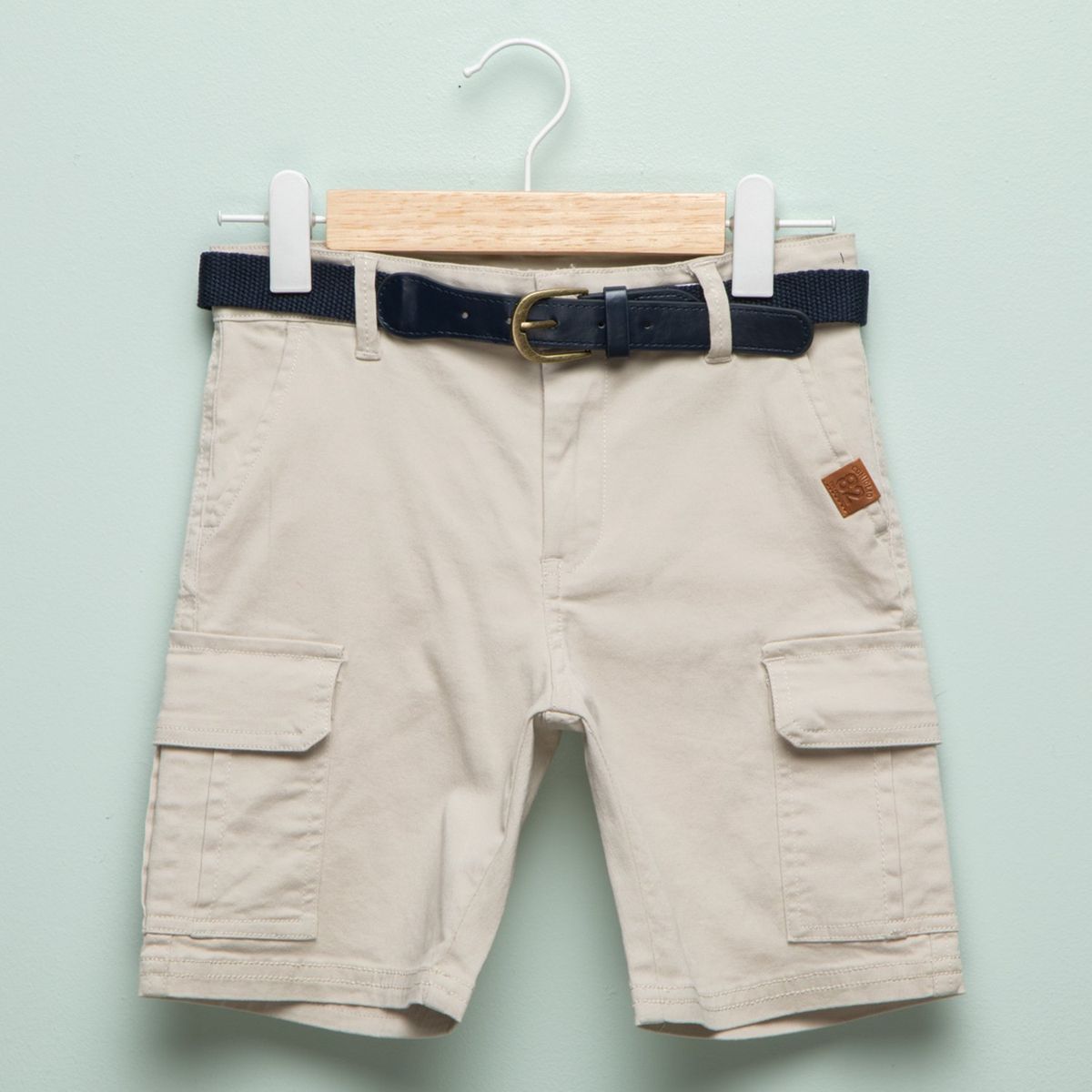 CONIGLIO - Bermuda Niño Con cinturón  Algodón Coniglio