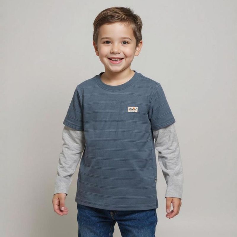 YAMP - Camiseta manga larga Niño Manga larga Algodón Yamp