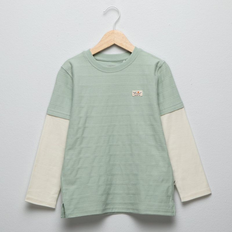 YAMP - Camiseta manga larga Niño Manga larga Algodón Yamp