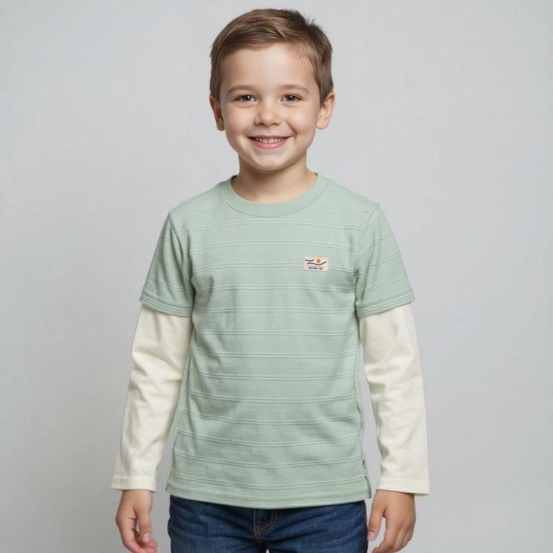 YAMP - Camiseta manga larga Niño Manga larga Algodón Yamp