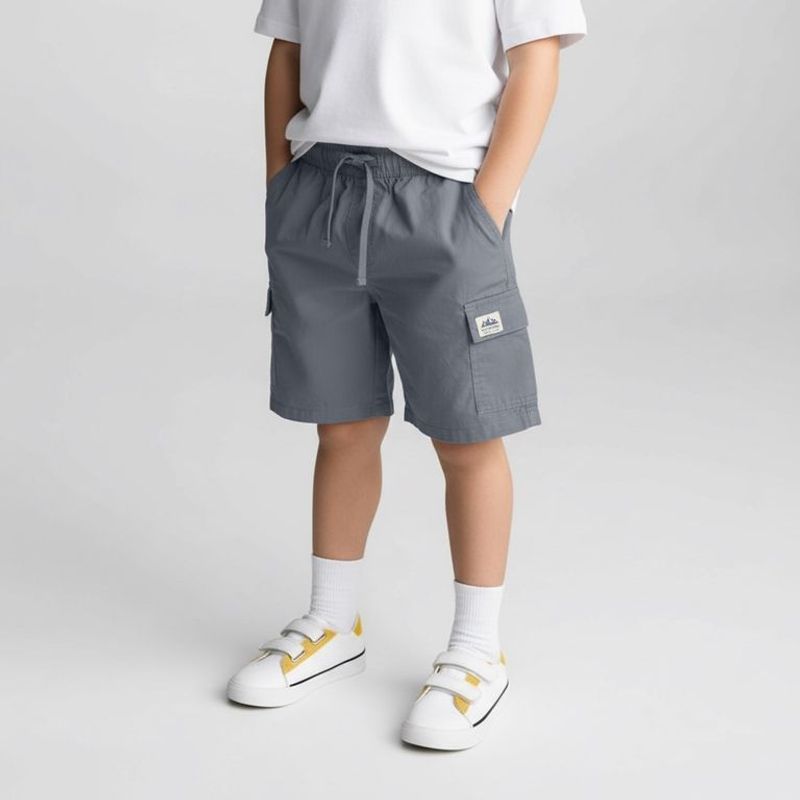 YAMP - Bermuda Niño Cintura elásticada  Algodón Yamp