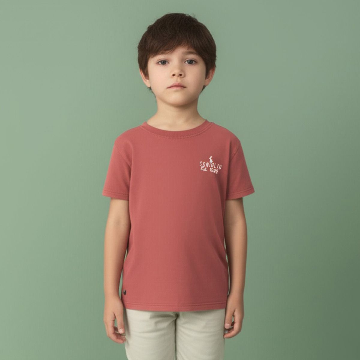 CONIGLIO - Camiseta Niño Manga corta Algodón Coniglio