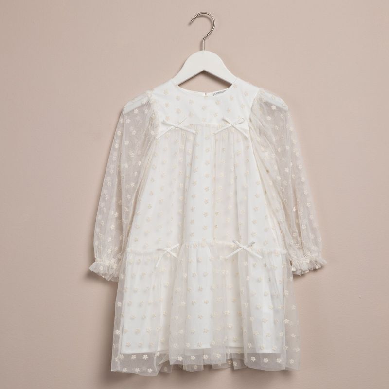 CONIGLIO - Vestido Niña  Con aplique Manga larga Coniglio