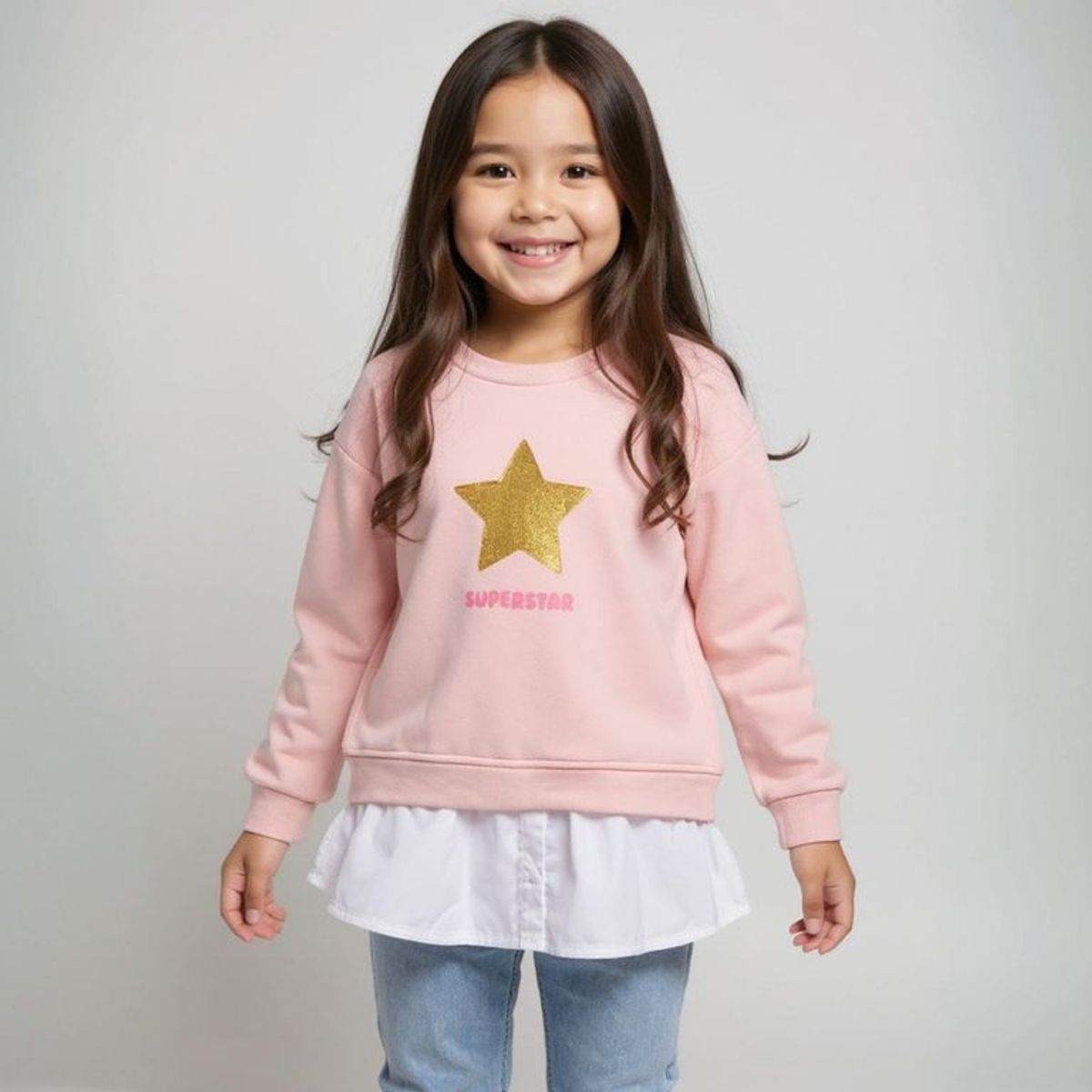 YAMP - Saco Niña con Estampado Algodón Yamp