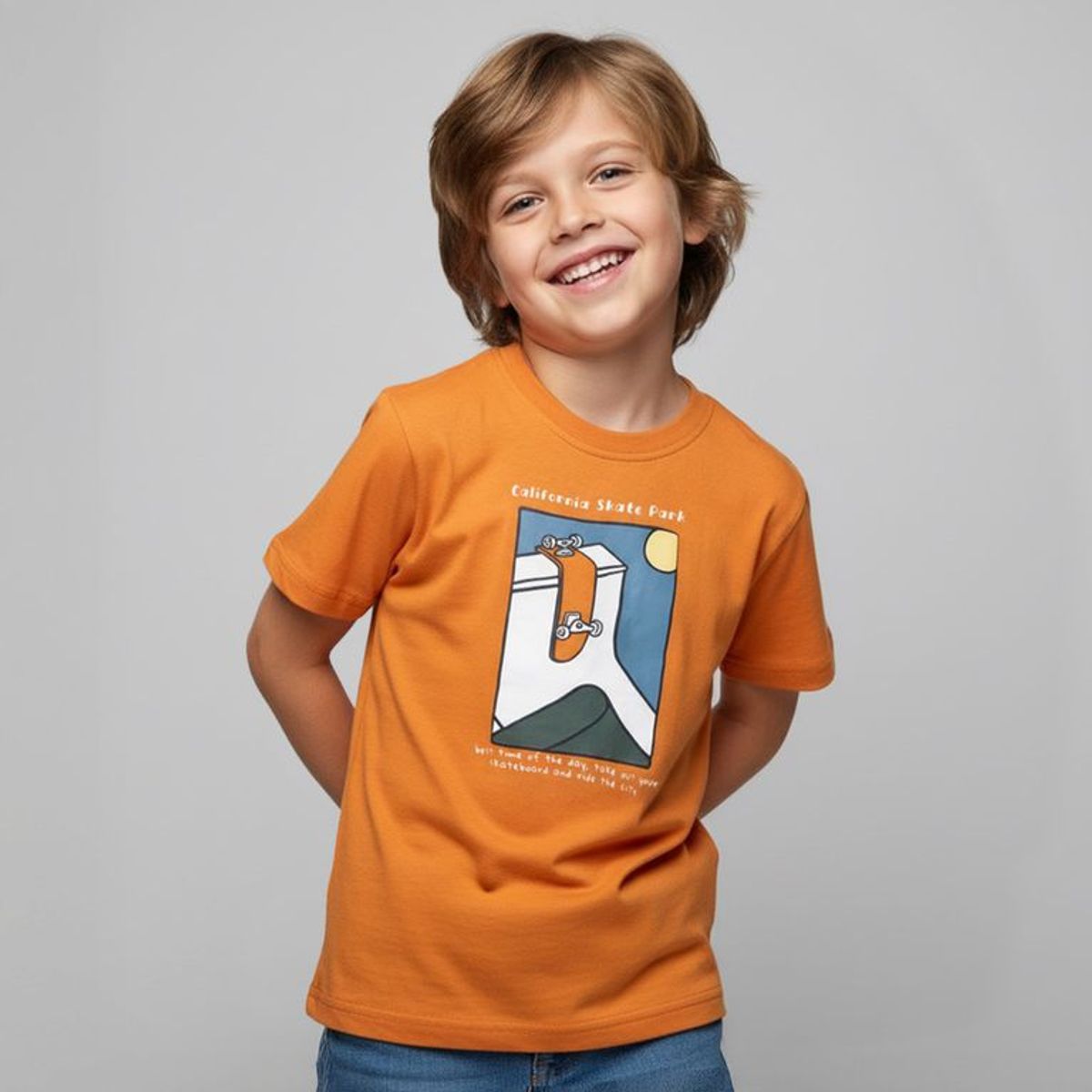 YAMP - Camiseta Niño con Estampado Manga corta Algodón Yamp