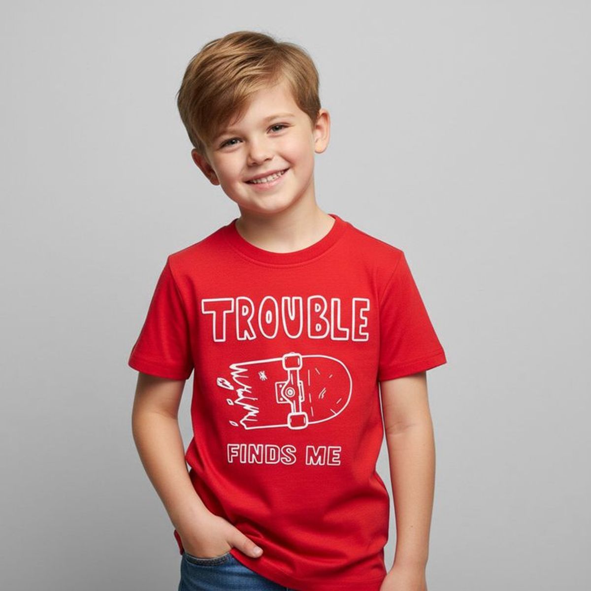 YAMP - Camiseta Niño con Estampado Manga corta Algodón Yamp