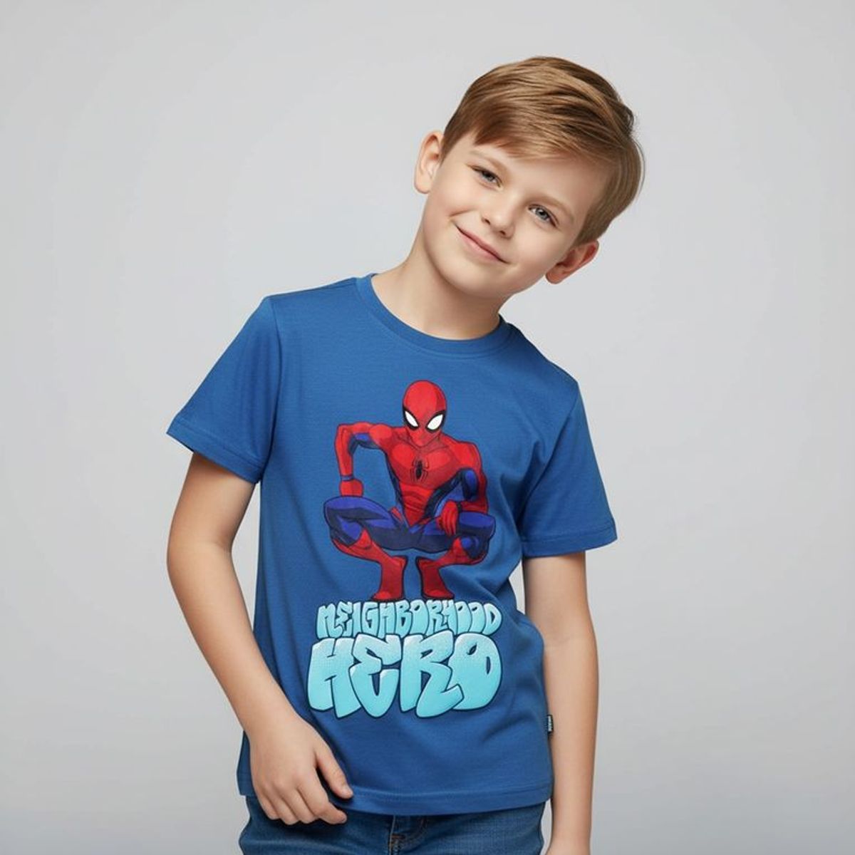 SPIDER MAN - Camisetas Niño con Estampado Pack de 3 Manga corta Algodón Spiderman
