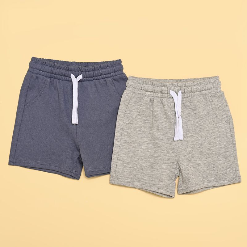 YAMP - Shorts Bebé niño Pack de 2 unidades Cintura elásticada  Algodón Yamp
