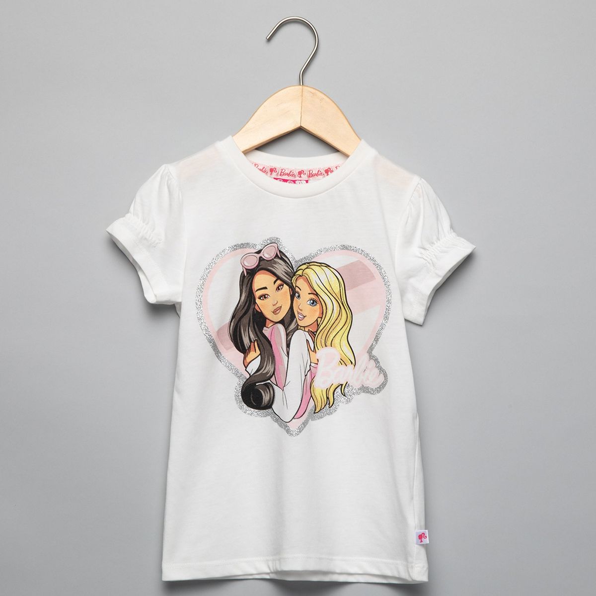 BARBIE - Camiseta para Niña Manga corta de Algodón Barbie