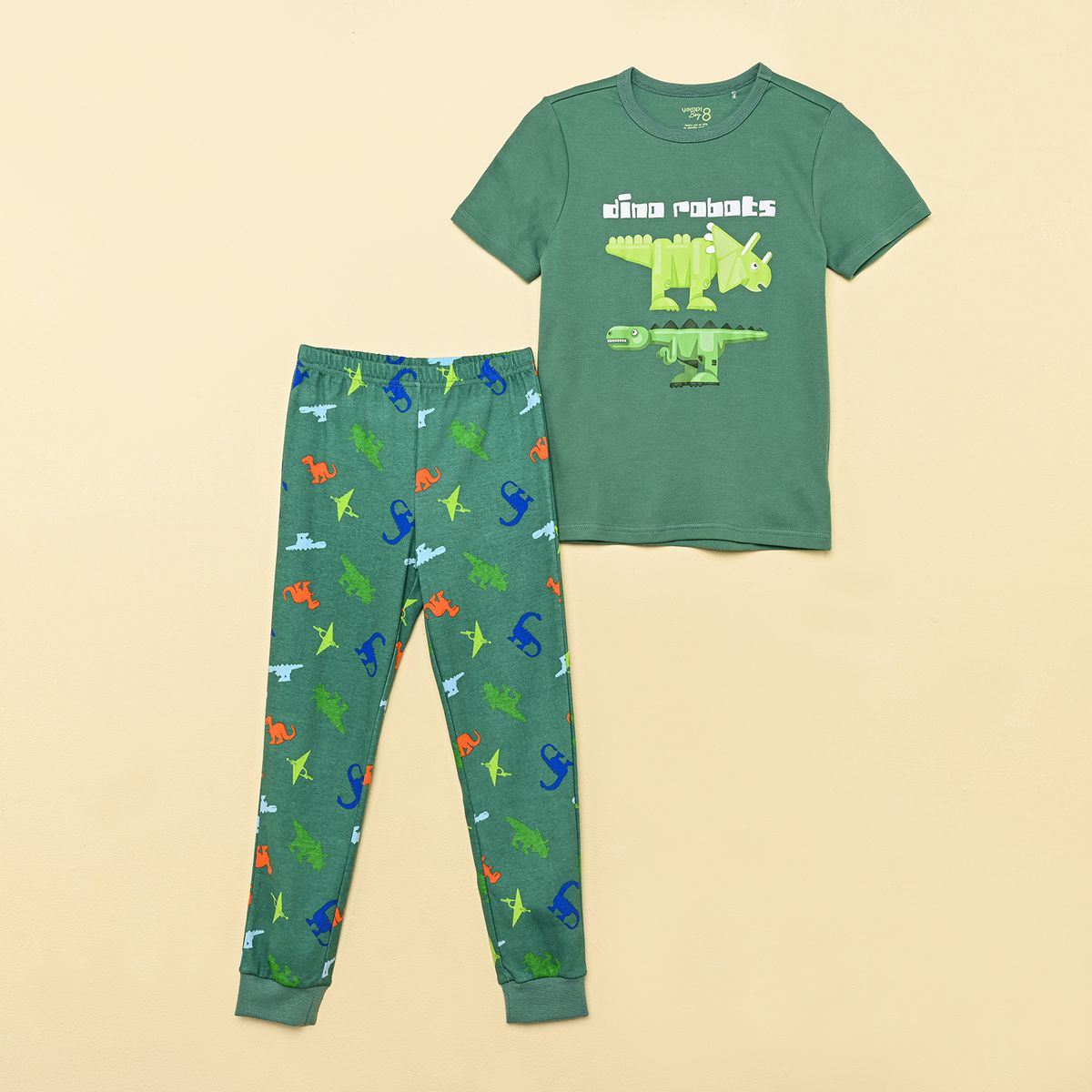 YAMP - Pijama Cintura elásticada para Niño 2 piezas de Algodón Yamp