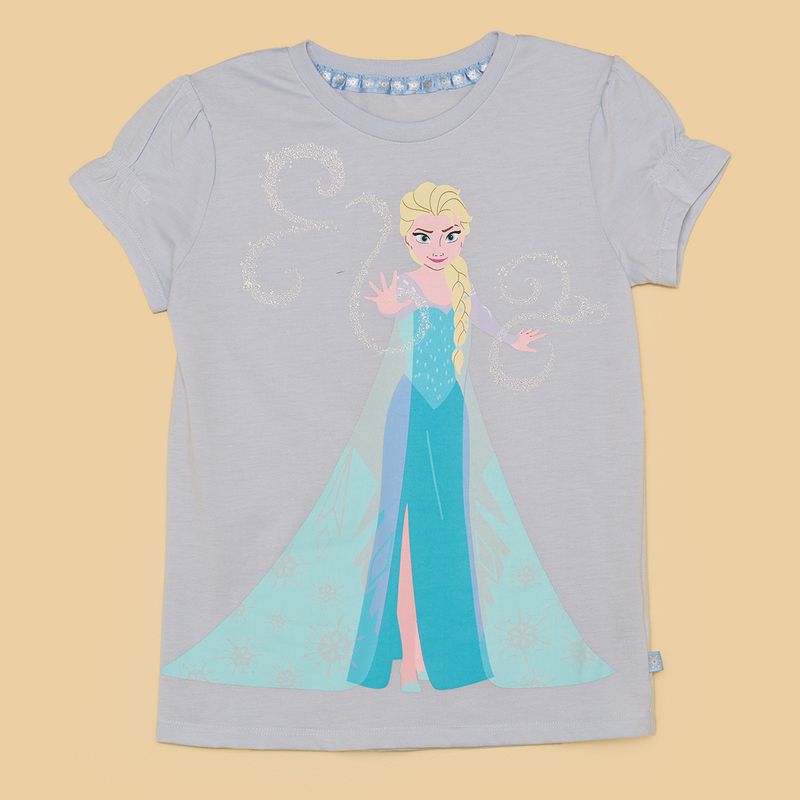 DISNEY - Camiseta Niña con Estampado Frozen Manga corta Algodón Frozen
