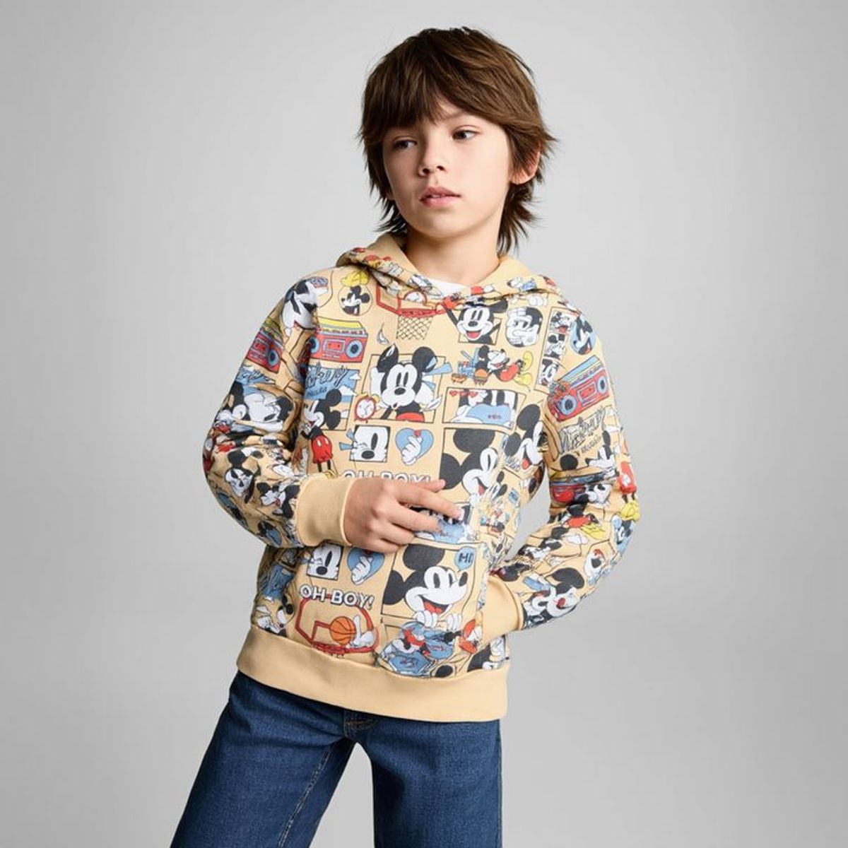 STD CHARACTERS - Saco Niño  con Estampado Con capucha  Algodón STD Characters