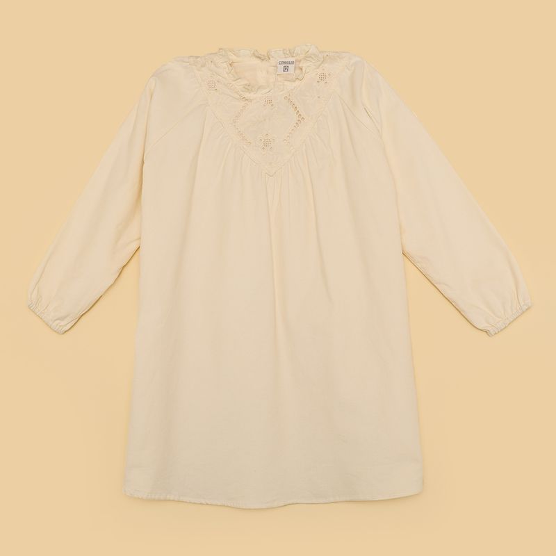 CONIGLIO - Vestido Niña Manga larga Algodón Coniglio