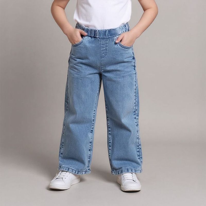 YAMP - Jean Niña con Cintura elásticada  Algodón Yamp
