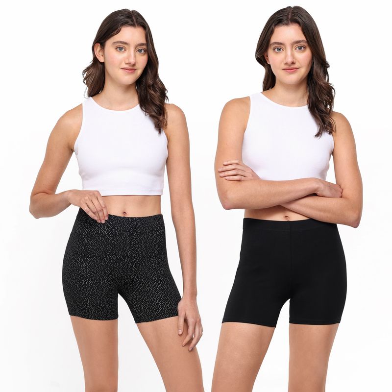 ELV - Shorts Niña Pack de 2 unidades con Cintura elásticada Algodón ELV
