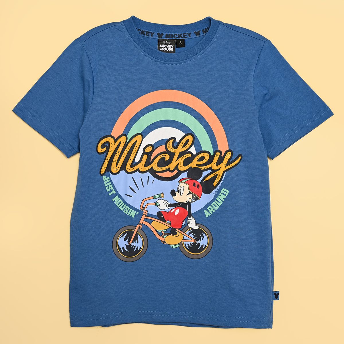 STD CHARACTERS - Camiseta para Niño con Estampado Mickey Manga corta Algodón STD Characters 