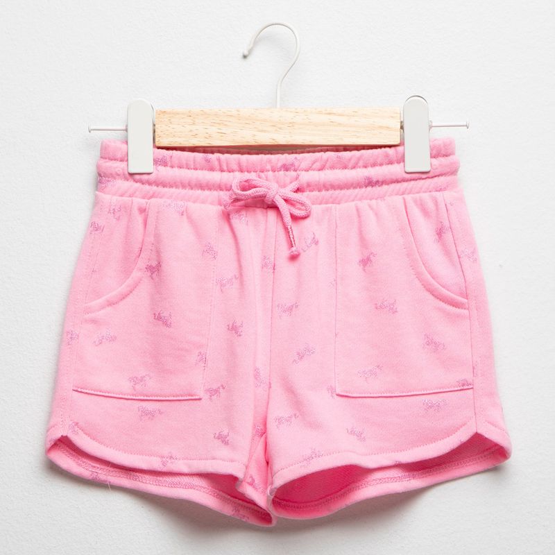 YAMP - Short para Niña Cintura elásticada de Algodón Yamp