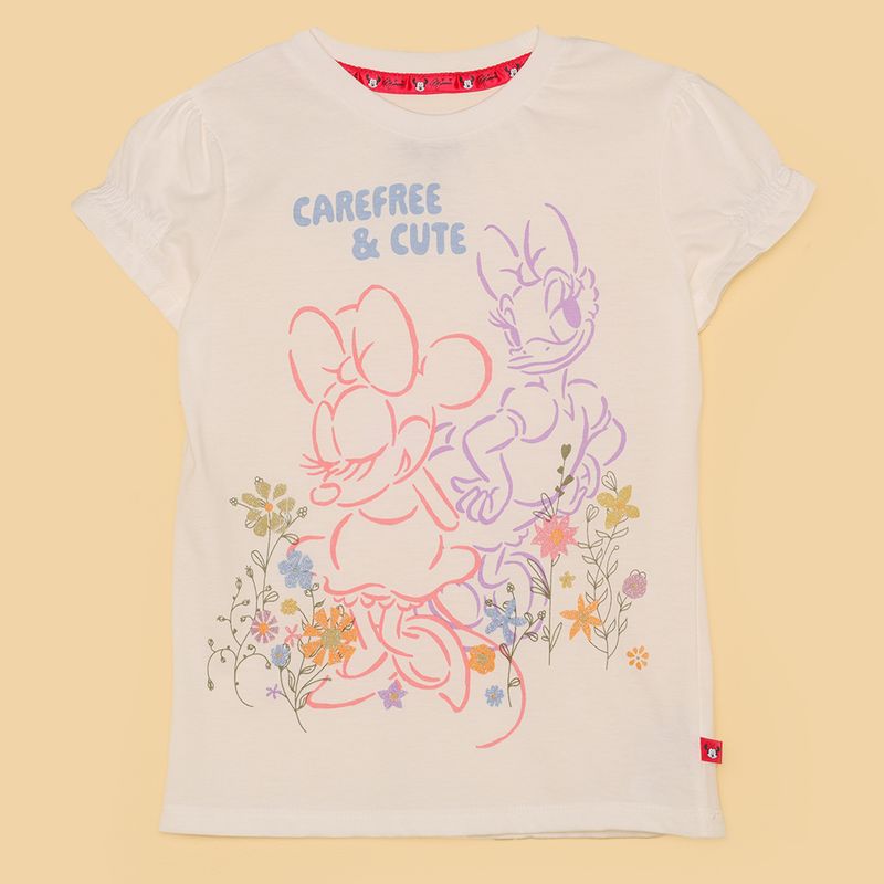 MINNIE - Camiseta Niña con Estampado Minnie Algodón Minnie