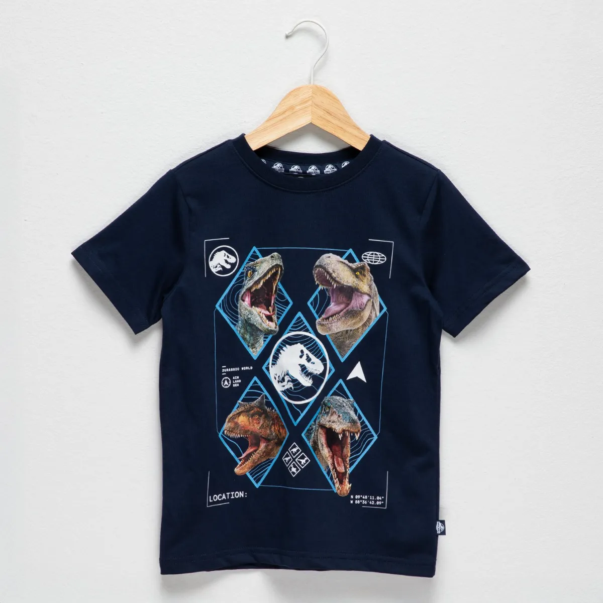 JURASSIC WORLD - Camiseta Niño con Estampado Manga corta Algodón Jurassic World