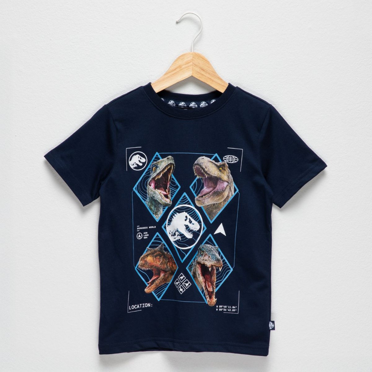 JURASSIC WORLD - Camiseta Niño con Estampado Manga corta Algodón Jurassic World