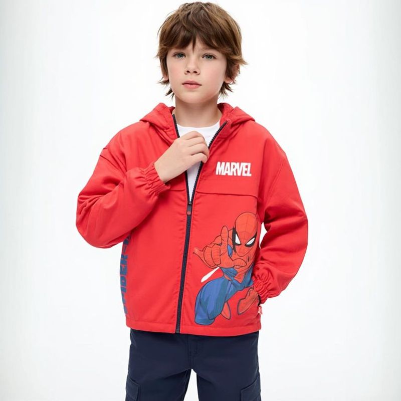 SPIDERMAN - Chaqueta Niño con Estampado Con capucha Spiderman Spider-man