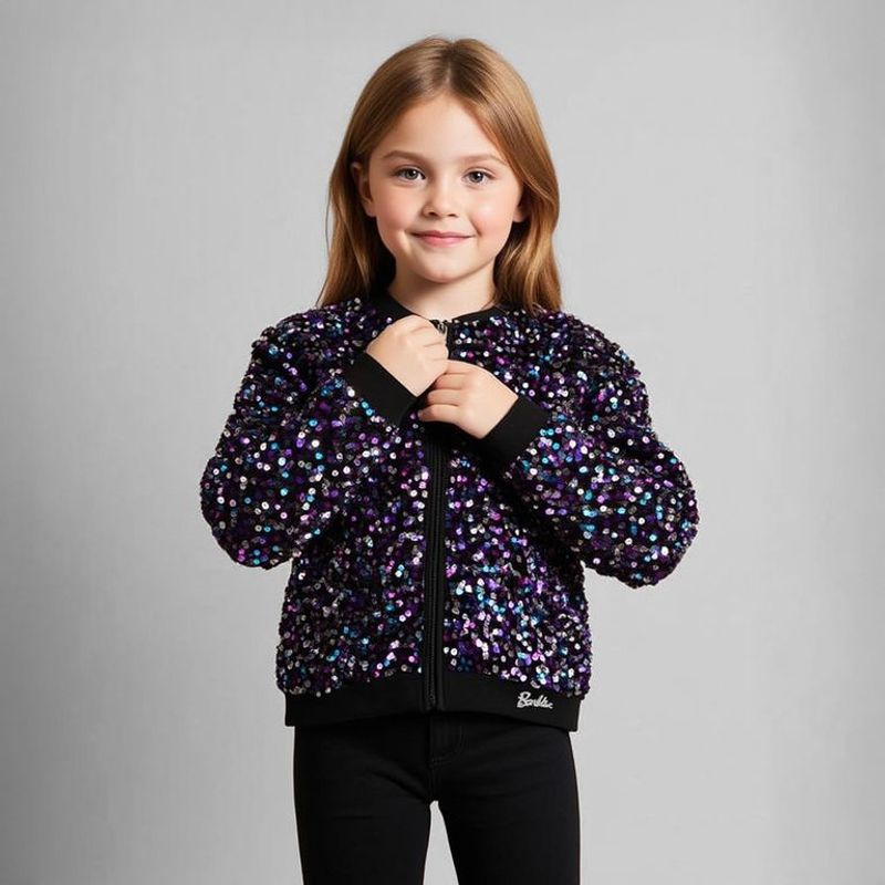 BARBIE - Chaqueta Niña  Lentejuelas Barbie