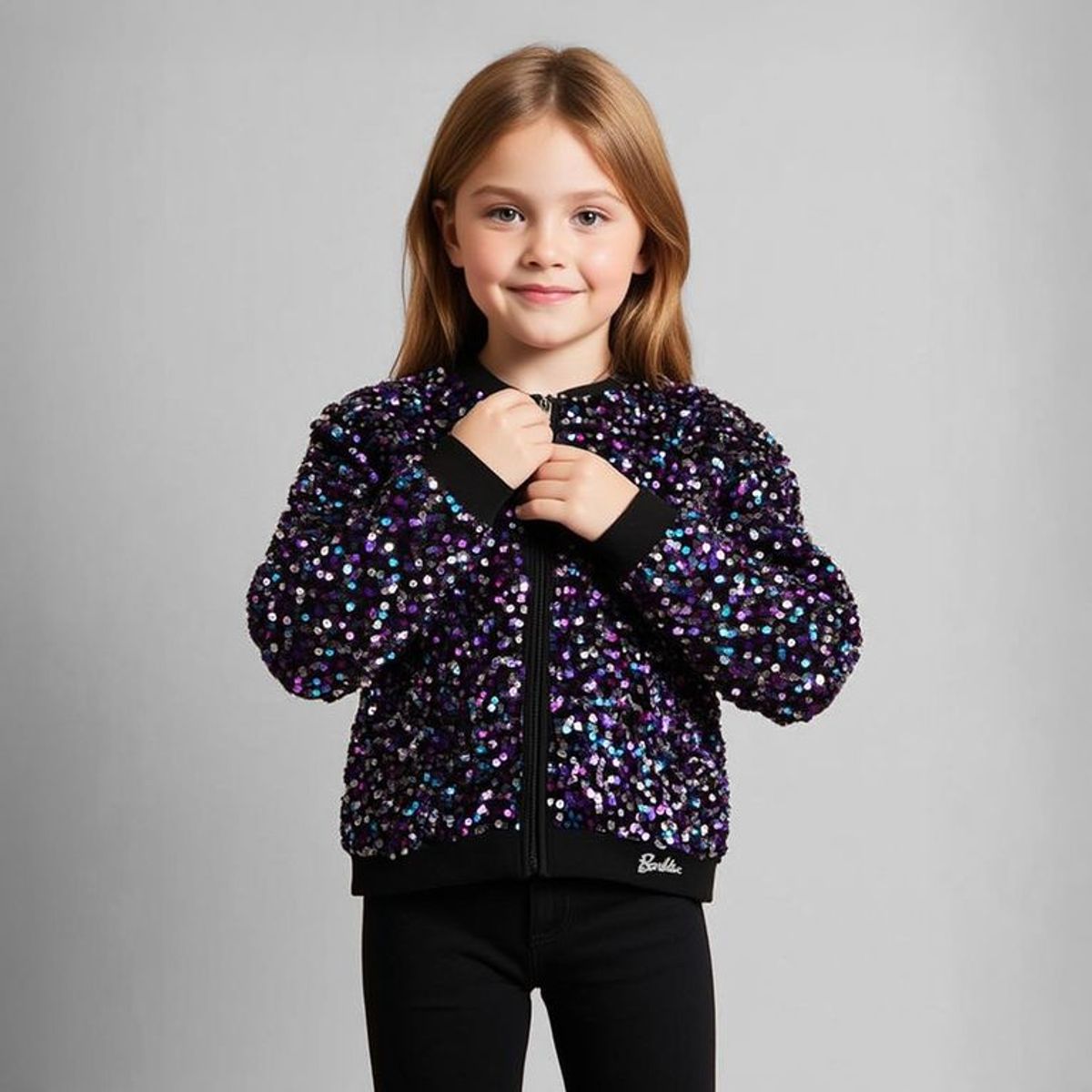 BARBIE - Chaqueta Niña  Lentejuelas Barbie