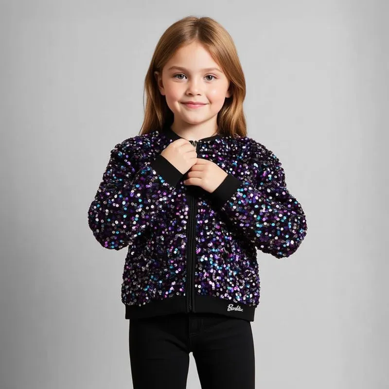 BARBIE - Chaqueta Niña  Lentejuelas Barbie