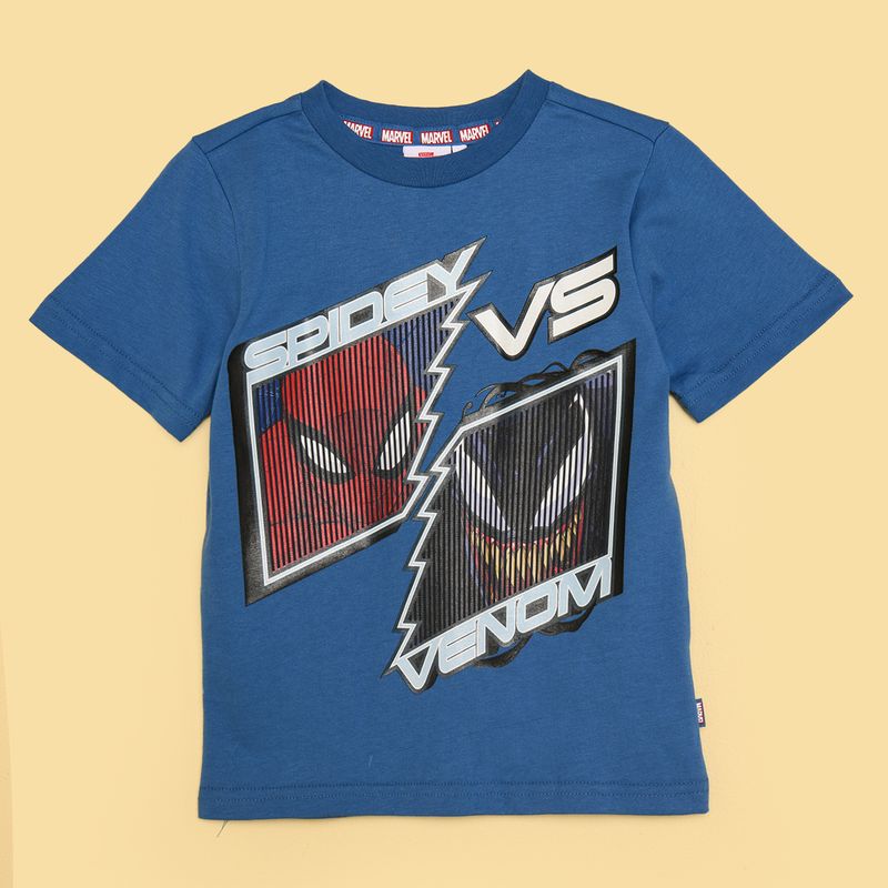 DISNEY - Camiseta Niño con Estampado  Spiderman Manga corta Algodón Spider-man