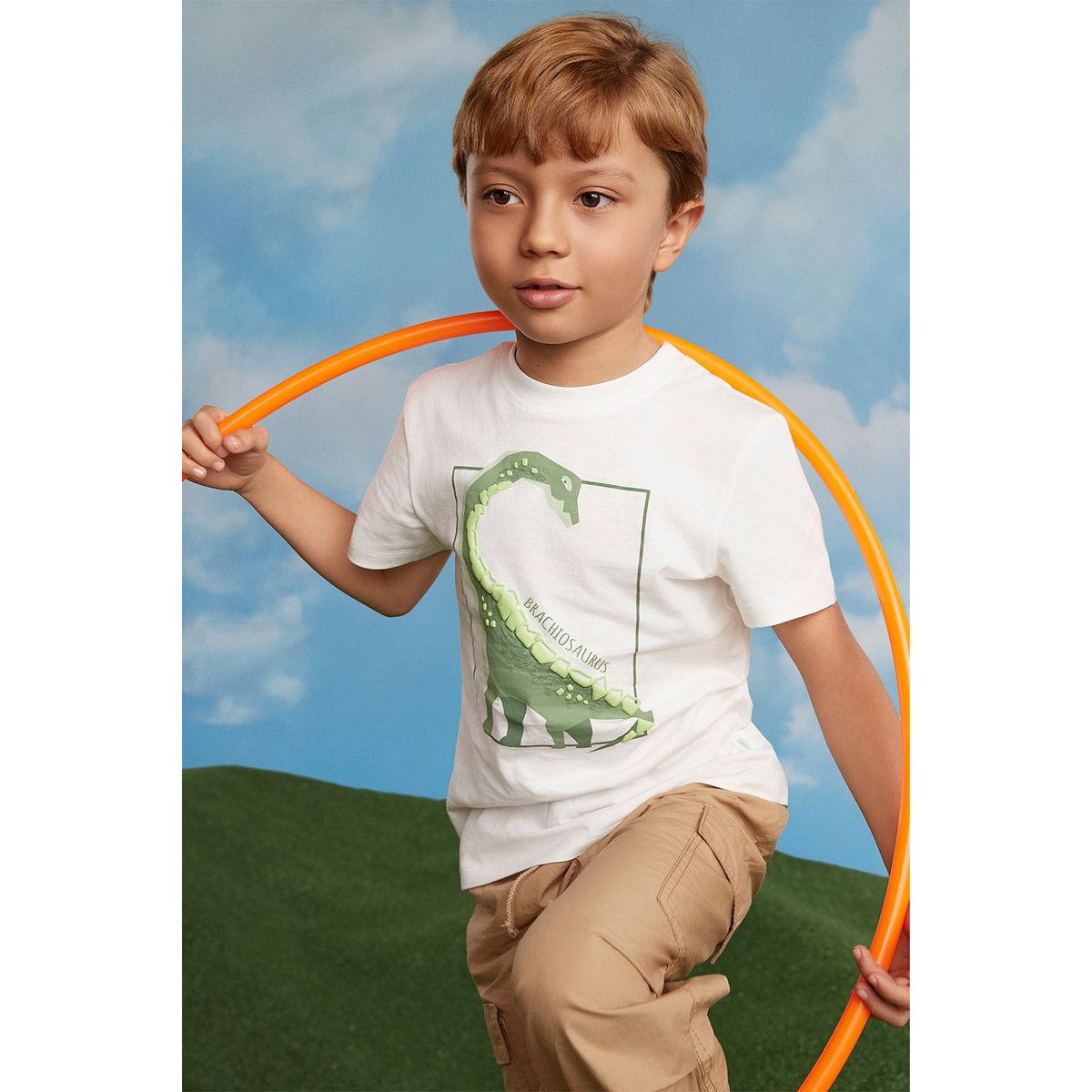 YAMP - Camiseta para Niño con Estampado Manga corta de Algodón Yamp