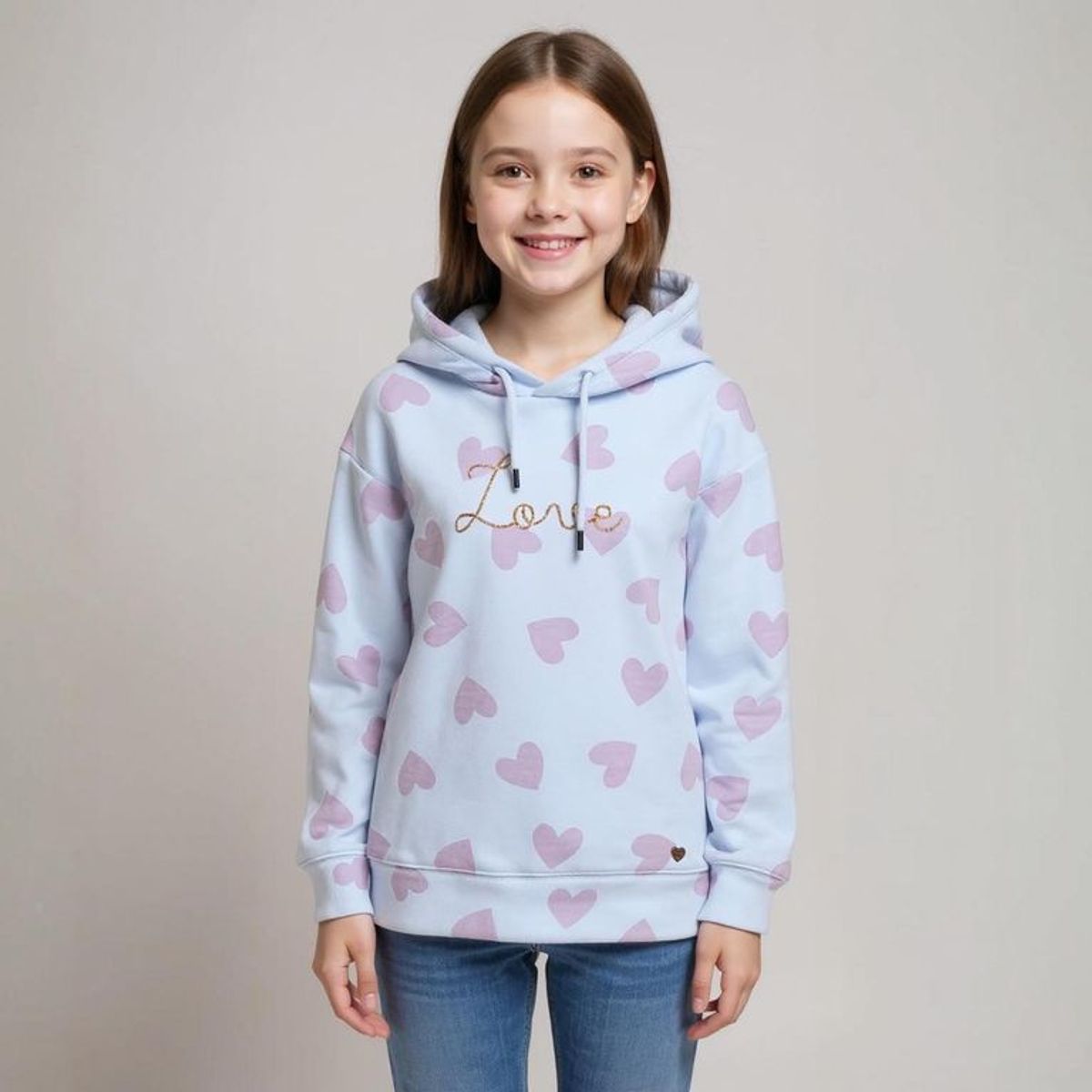 YAMP - Saco Niña con Estampado Con capucha Yamp