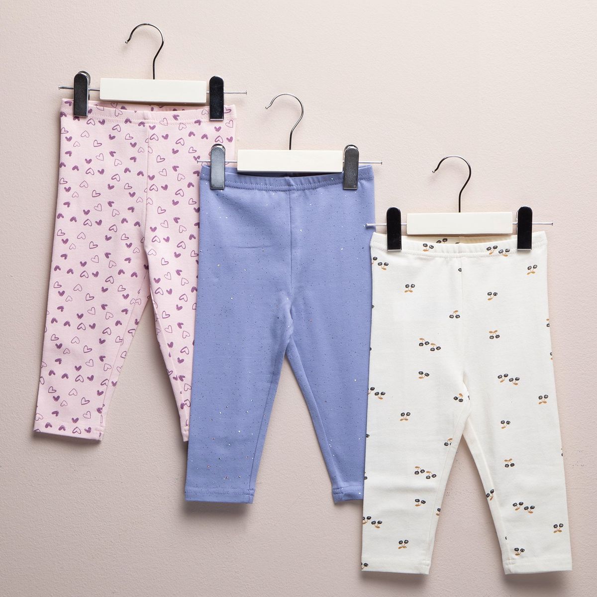 YAMP - Leggings Bebé niña Pack de 3 unidades  Algodón Yamp