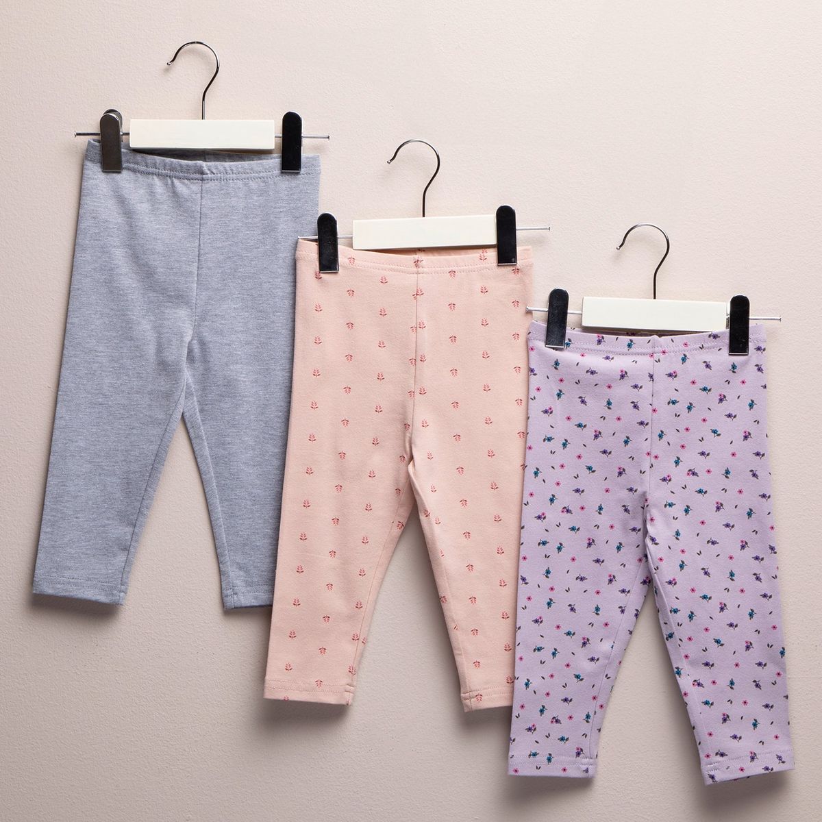 YAMP - Leggings Bebé niña Pack de 3 unidades  Algodón Yamp