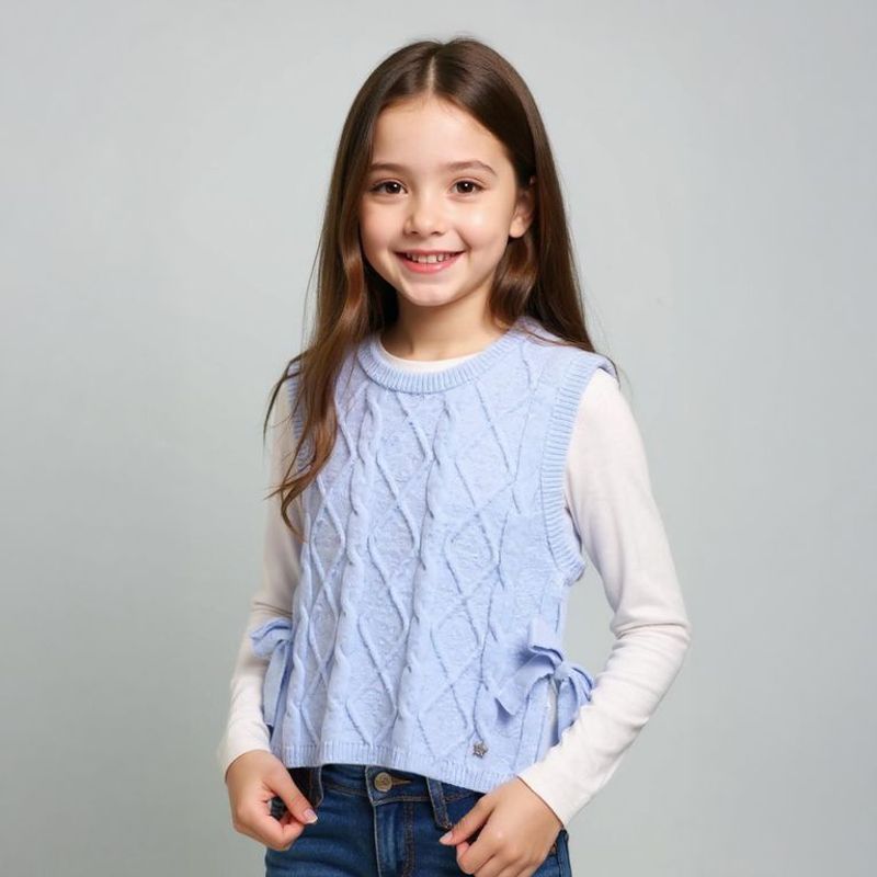 YAMP - Chaleco Niña  Trenzado Yamp