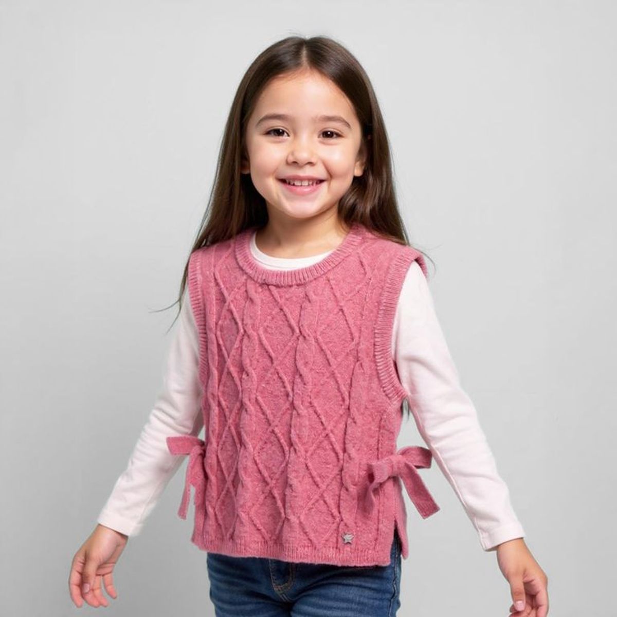 YAMP - Chaleco Niña  Trenzado Yamp