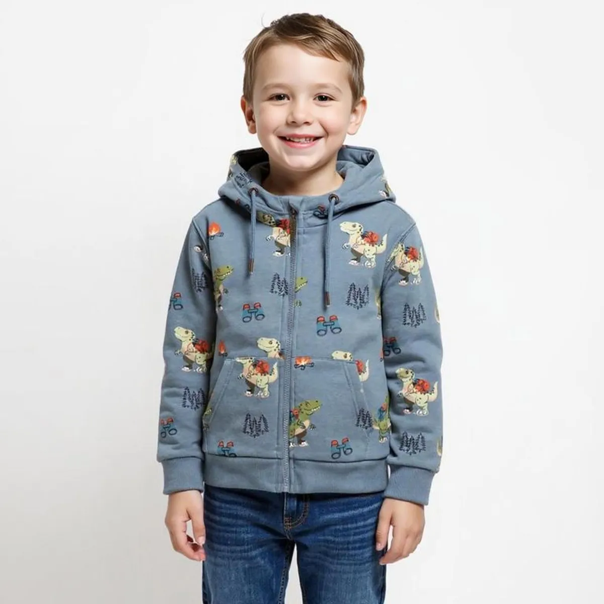 YAMP - Saco Niño con Estampado Con capucha Algodón Yamp