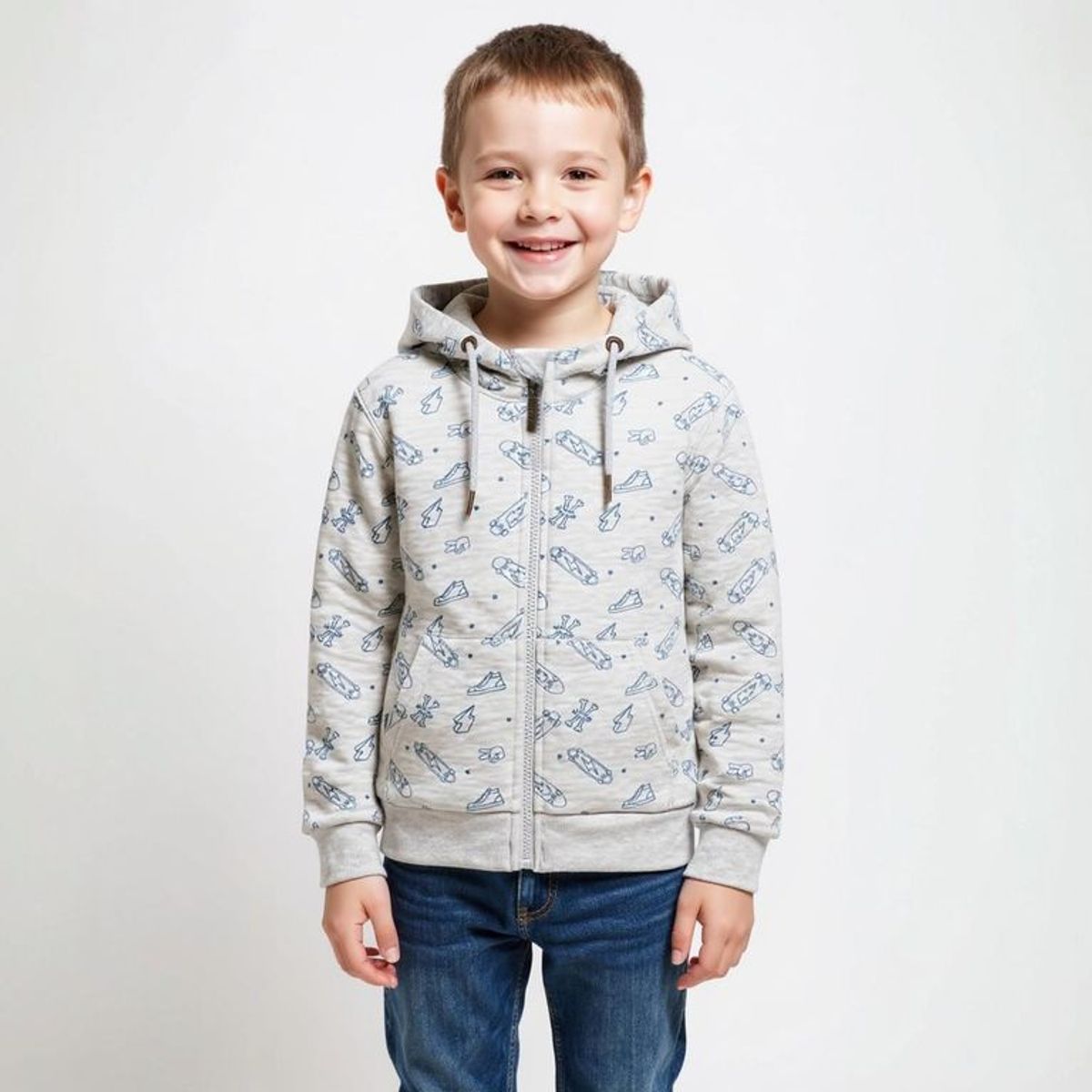YAMP - Saco Niño con Estampado Con capucha Algodón Yamp