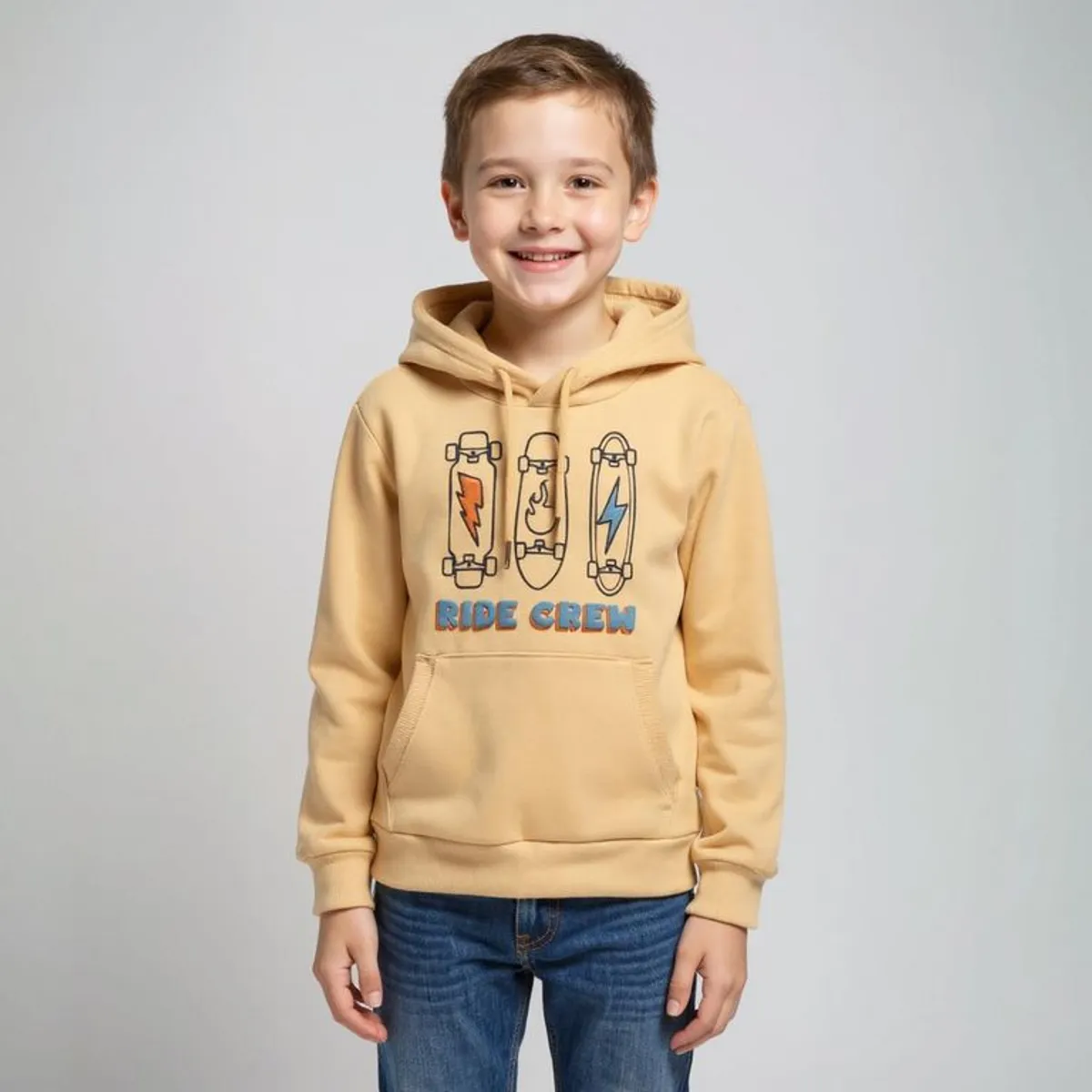 YAMP - Saco Niño con Estampado Con capucha Algodón Yamp