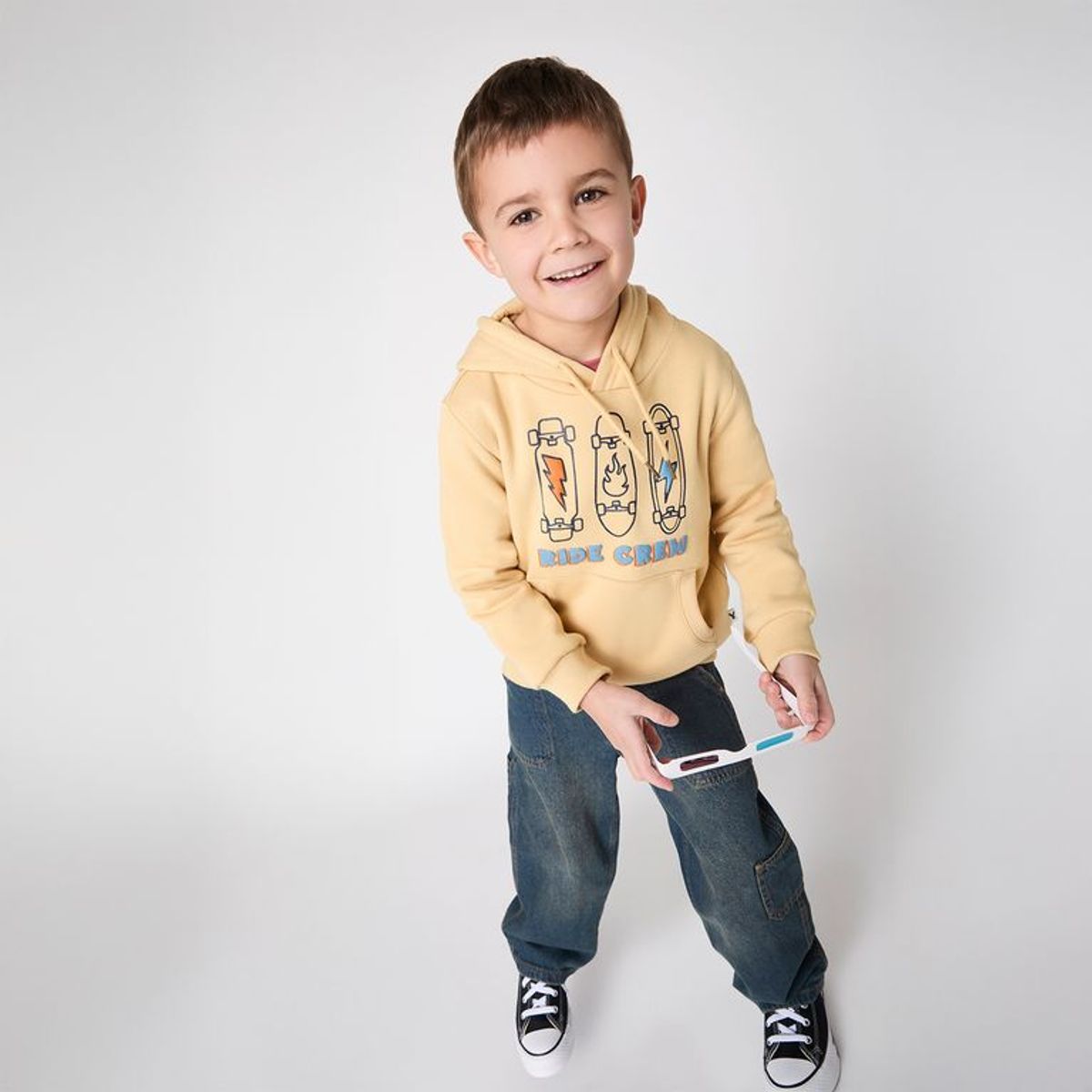 YAMP - Saco Niño con Estampado Con capucha Algodón Yamp