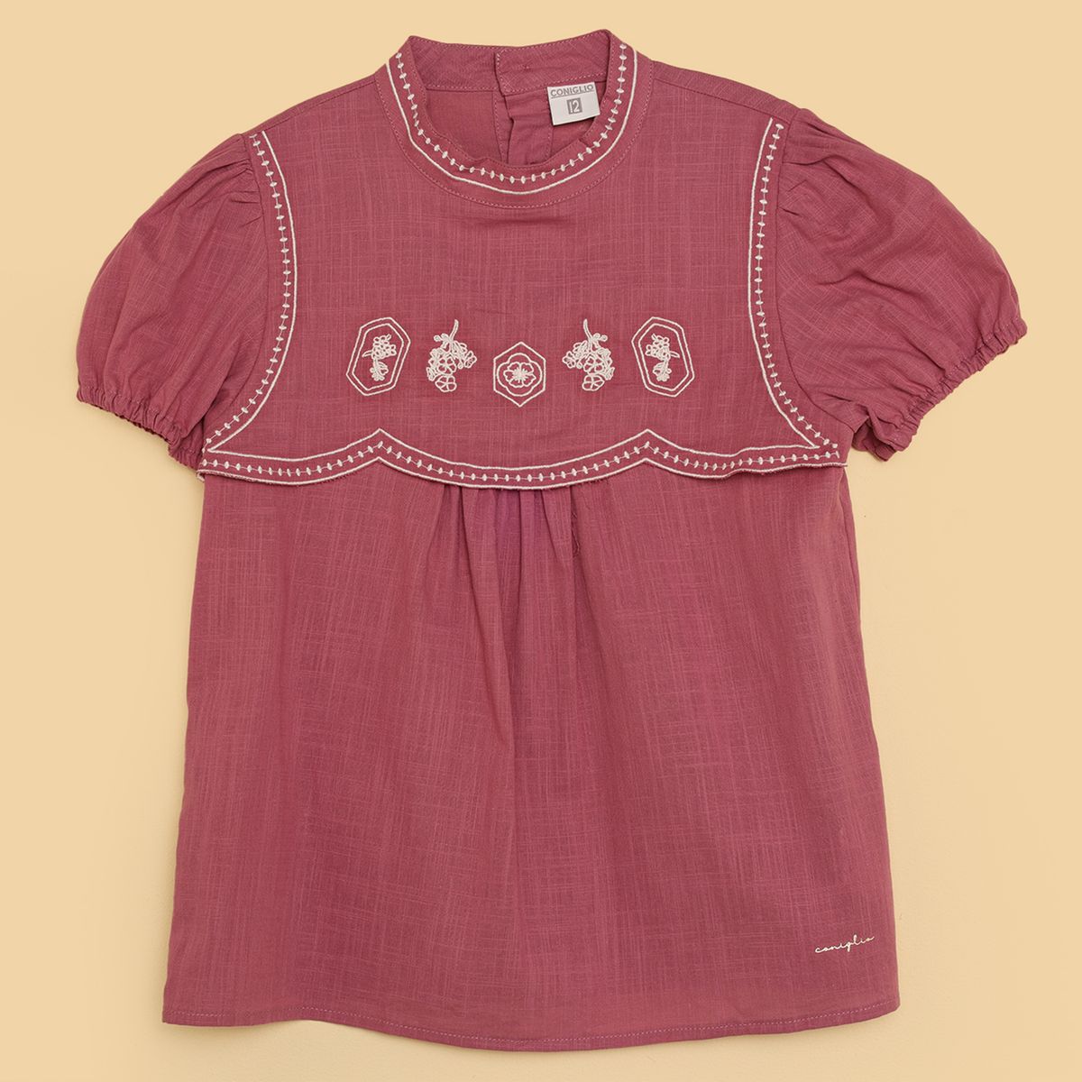 CONIGLIO - Blusa Niña Manga corta Algodón Coniglio