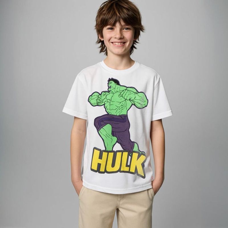 DISNEY - Camiseta Niño con Estampado Avengers Manga corta Algodón Avengers